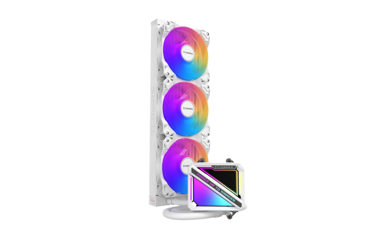 TCOMAS SJ-A090 360MM (AMD) AIO LIQUID COOLER - ( BLACK / WHITE )