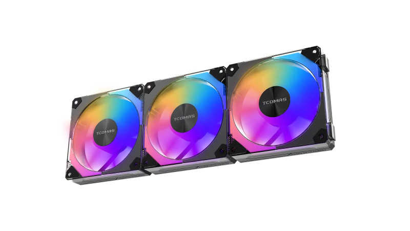 TCOMAS SJ-F700 (3-PACK) 120MM ARGB FAN - ( BLACK / WHITE ) TCOMAS SJ-F700 (3-PACK) 120MM ARGB FAN - ( BLACK / WHITE )