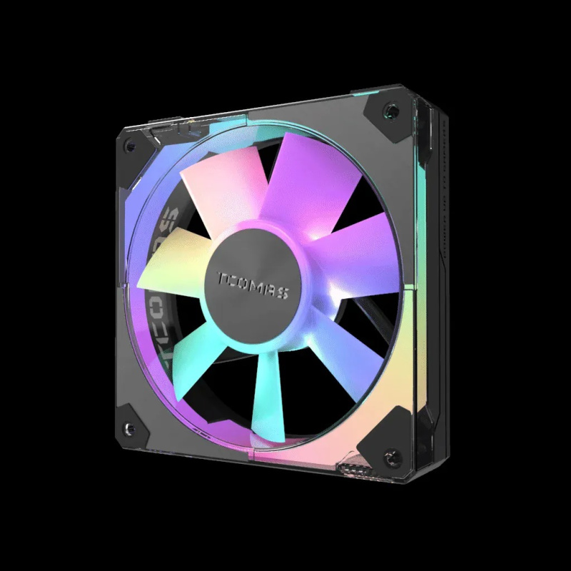 TCOMAS SJ-F700 (3-PACK) 120MM ARGB FAN - ( BLACK / WHITE ) TCOMAS SJ-F700 (3-PACK) 120MM ARGB FAN - ( BLACK / WHITE )