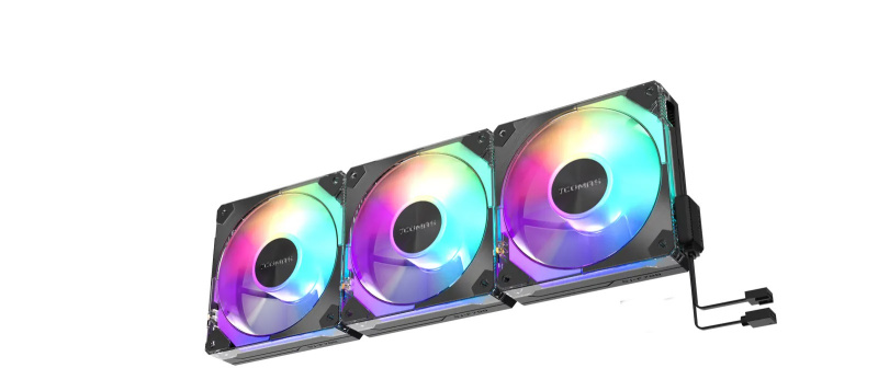 TCOMAS SJ-F700 (3-PACK) 120MM ARGB FAN - ( BLACK / WHITE ) TCOMAS SJ-F700 (3-PACK) 120MM ARGB FAN - ( BLACK / WHITE )
