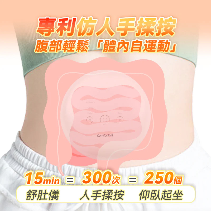 Comforbot 無線專業仿手揉按健腹消脹通絡熱敷舒肚儀( CF-005) Comforbot 無線專業仿手揉按健腹消脹通絡熱敷舒肚儀( CF-005)
