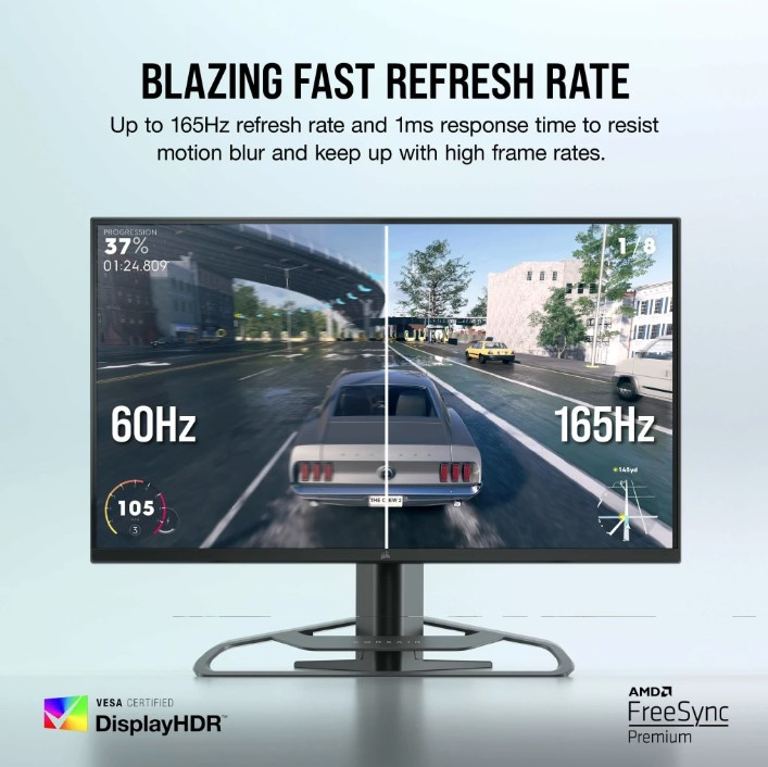 CORSAIR 32" XENEON 32QHD165 , HDR400 GAMING MONITOR ( 32" QHD 2560 x1440 / 165Hz / IPS / 1ms )