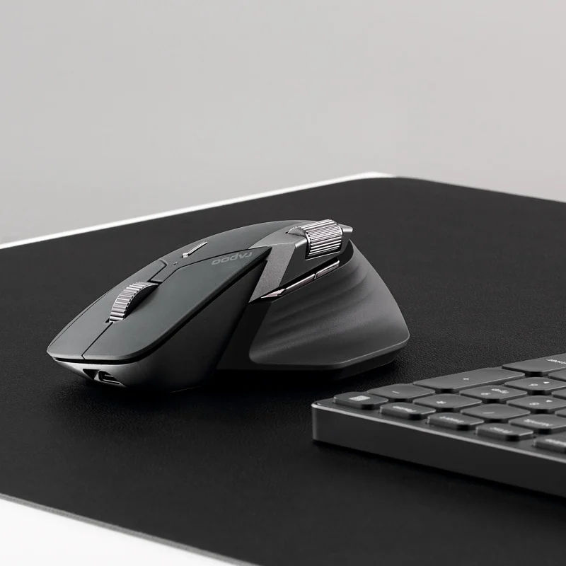 RAPOO - MT760M 跨裝置無縫傳輸文件多模式無線靜音 小手型人體工程滑鼠 藍牙/2.4G