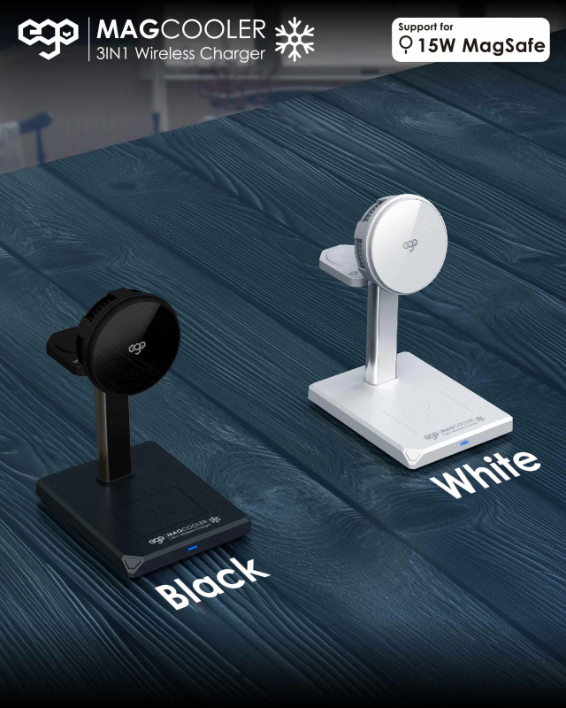 EGO MagCooler 3in1 半導體制冷無線充電器