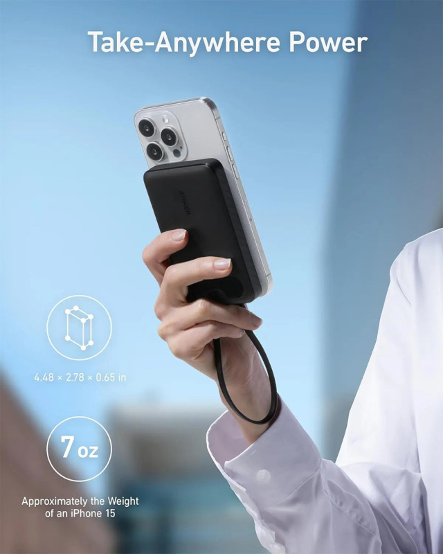 Anker 10000mAh, 22.5W 行動電源 (黑色)