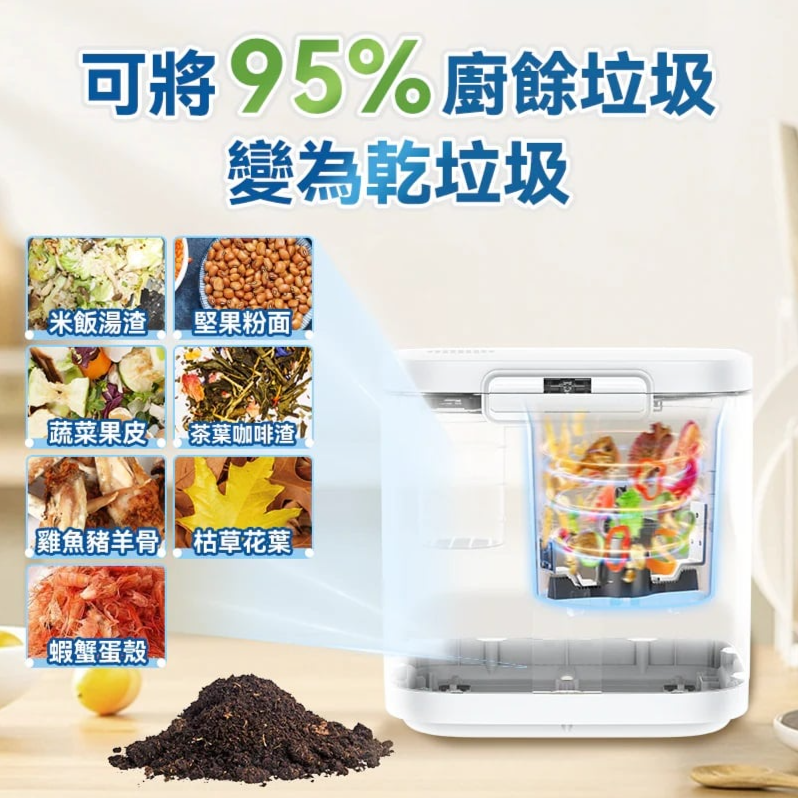 Yohome 家の逸 低耗節能降解淨味粉化多用途大容量環保廚餘機 FC385C