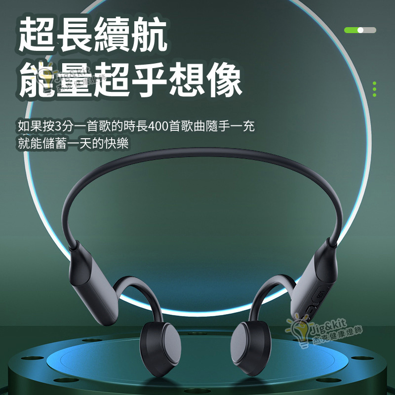 骨傳導 | 藍牙耳機無線 | 運動跑步不入耳 - 黑色2（K08骨傳導）(2176)
