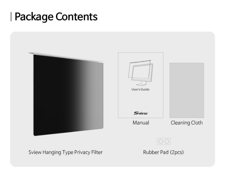 Sview Privacy Panel Filter for 32 inch (Hanging Type)