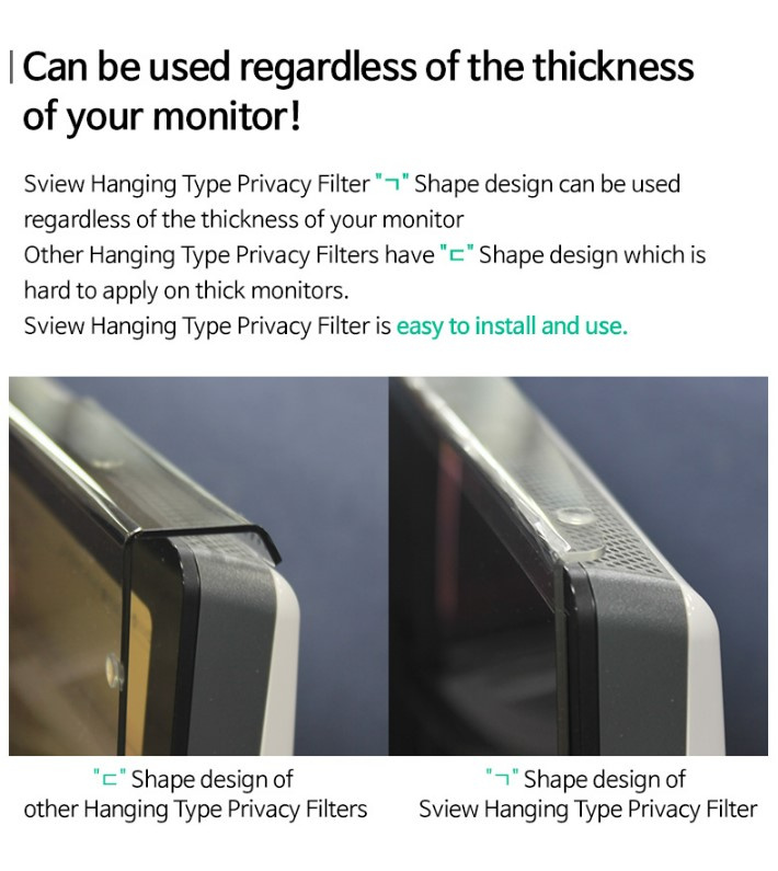 Sview Privacy Panel Filter for 13 inch (Hanging Type)