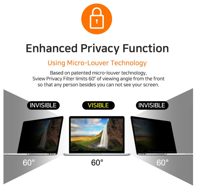 Sview Privacy Filter for 24″ Wide