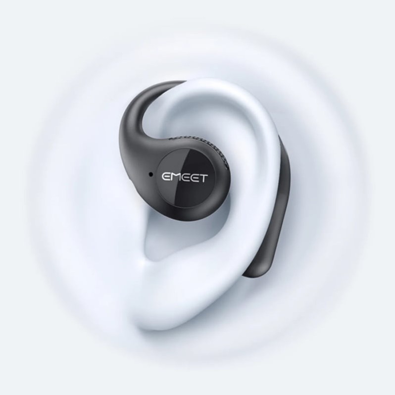 EMEET AirFlow 可拆式麥克風. 雙向極致降噪耳機