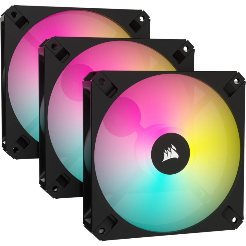 CORSAIR iCUE AR120 Digital RGB 120mm PWM Fan (Single / Triple Pack) ( BLACK / WHITE )