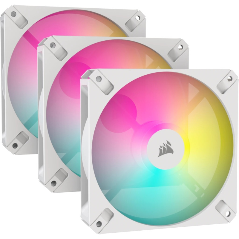 CORSAIR iCUE AR120 Digital RGB 120mm PWM Fan (Single / Triple Pack) ( BLACK / WHITE )