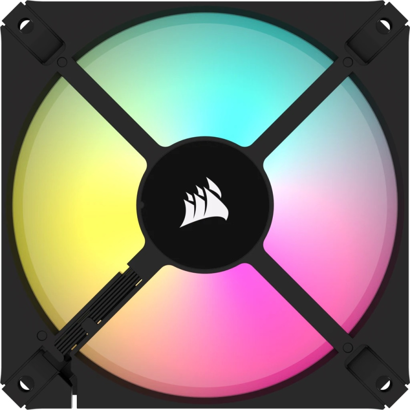 CORSAIR iCUE AR120 Digital RGB 120mm PWM Fan (Single / Triple Pack) ( BLACK / WHITE )