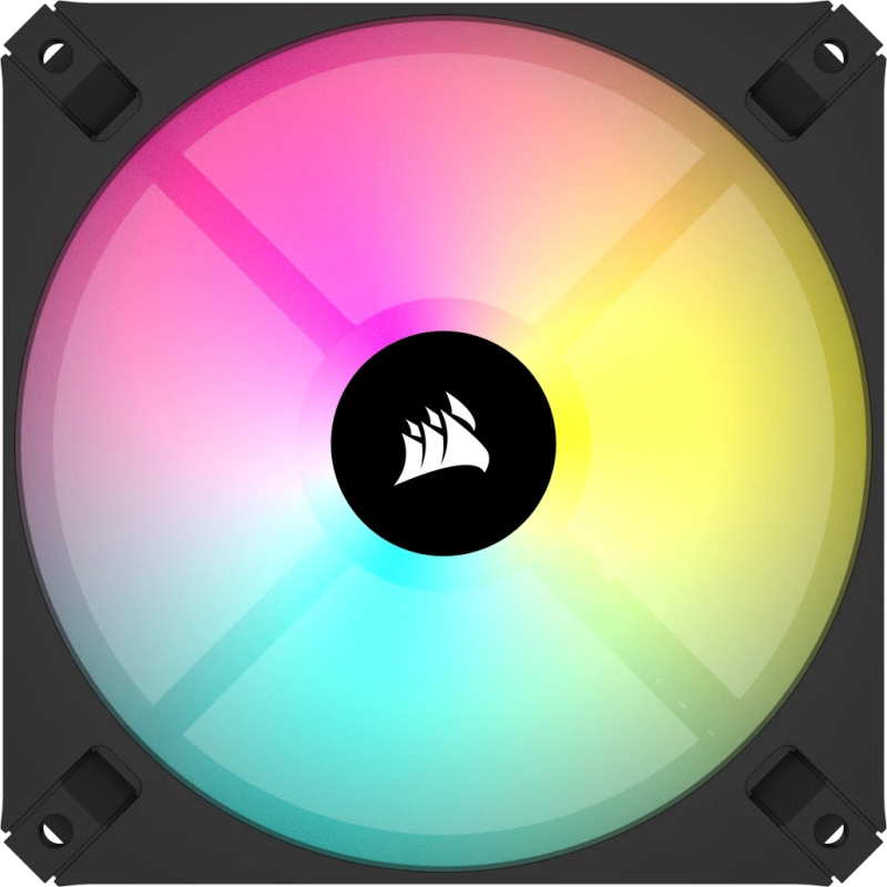 CORSAIR iCUE AR120 Digital RGB 120mm PWM Fan (Single / Triple Pack) ( BLACK / WHITE )