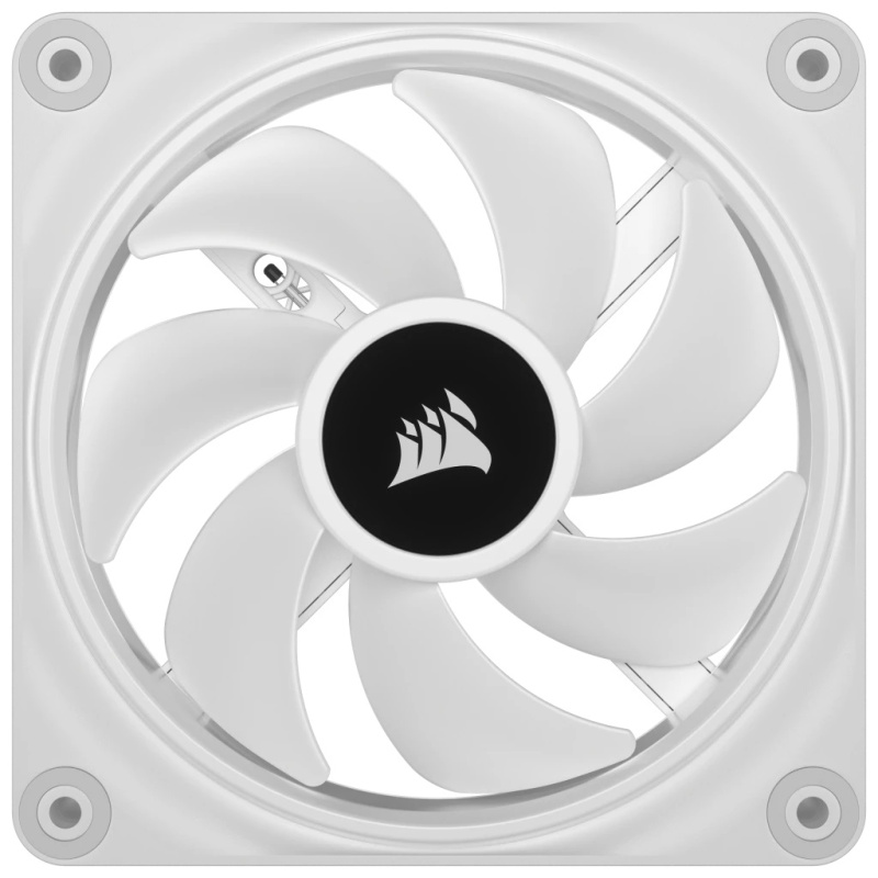 CORSAIR iCUE LINK QX120 RGB 120mm PWM PC Fans Starter Kit with iCUE LINK System Hub (Triple Pack) ( BLACK / WHITE )