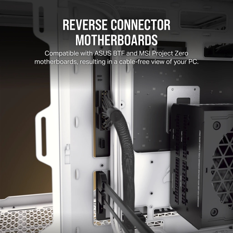 Corsair 2500D AIRFLOW Mid-Tower Dual Chamber PC Case - White