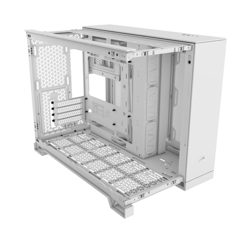 Corsair 2500X Mid-Tower Dual Chamber PC Case - White