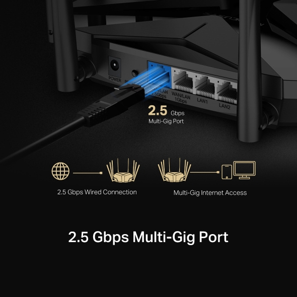 MERCUSYS MR90X AX6000 8串流 Wi-Fi 6 路由器