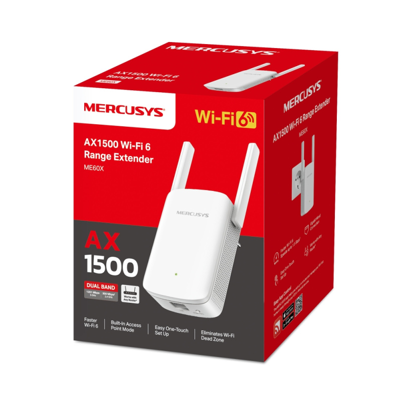 ME60X  AX1500 Wi-Fi 6 Range Extender