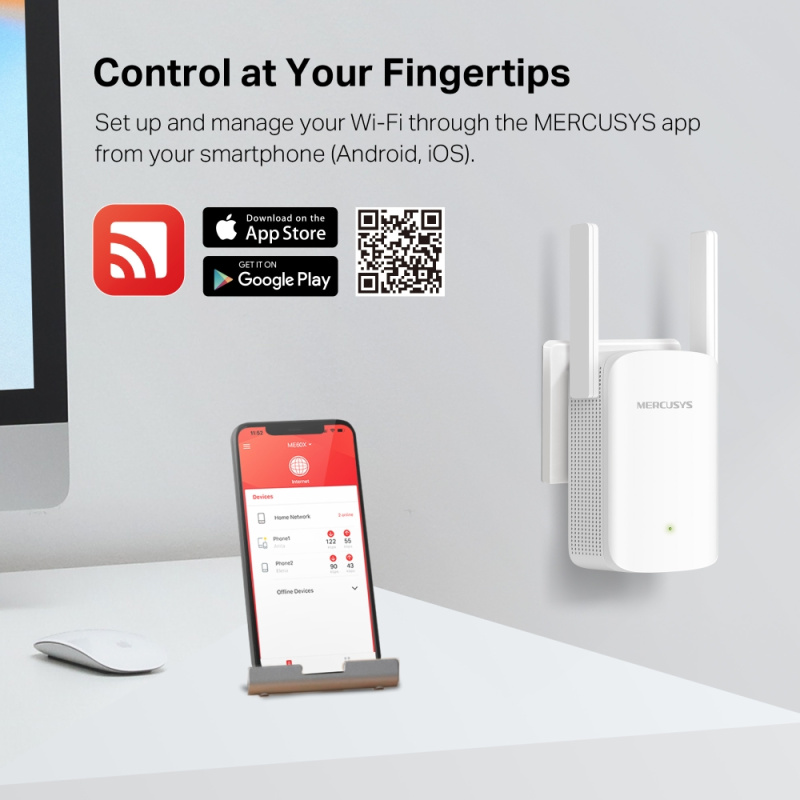 ME60X  AX1500 Wi-Fi 6 Range Extender