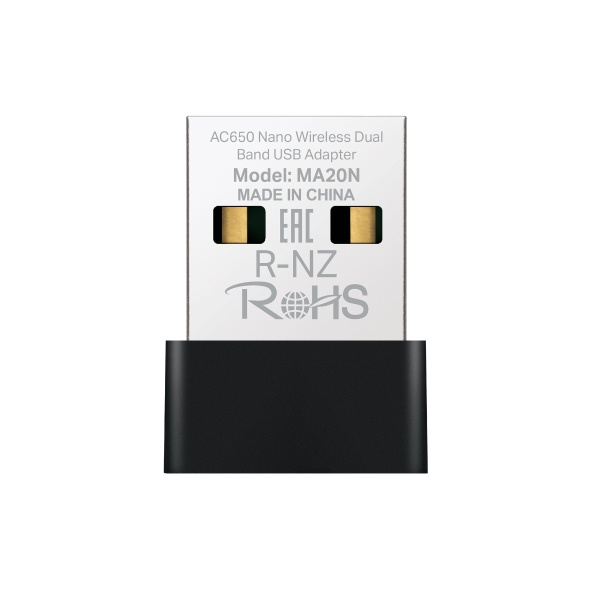 MERCUSYS MA20N AC650 Nano Wireless Dual Band USB Adapter
