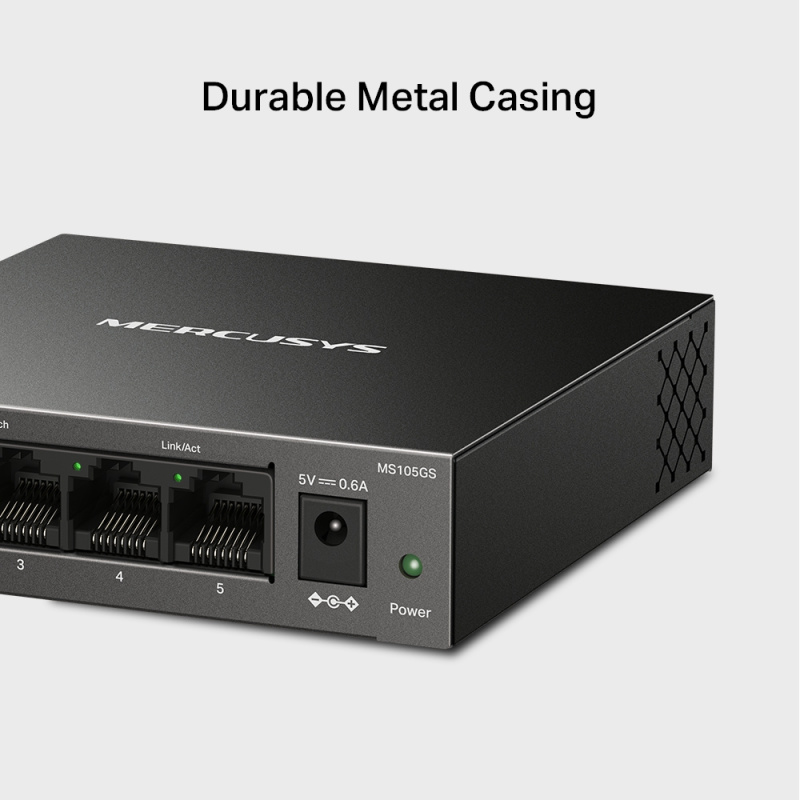 MERCUSYS MS105GS 5埠 Gigabit 桌上型交換器