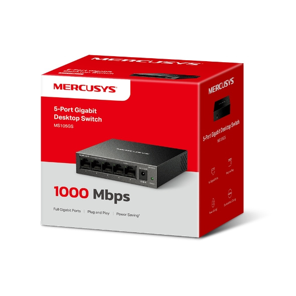 MERCUSYS MS105GS 5埠 Gigabit 桌上型交換器