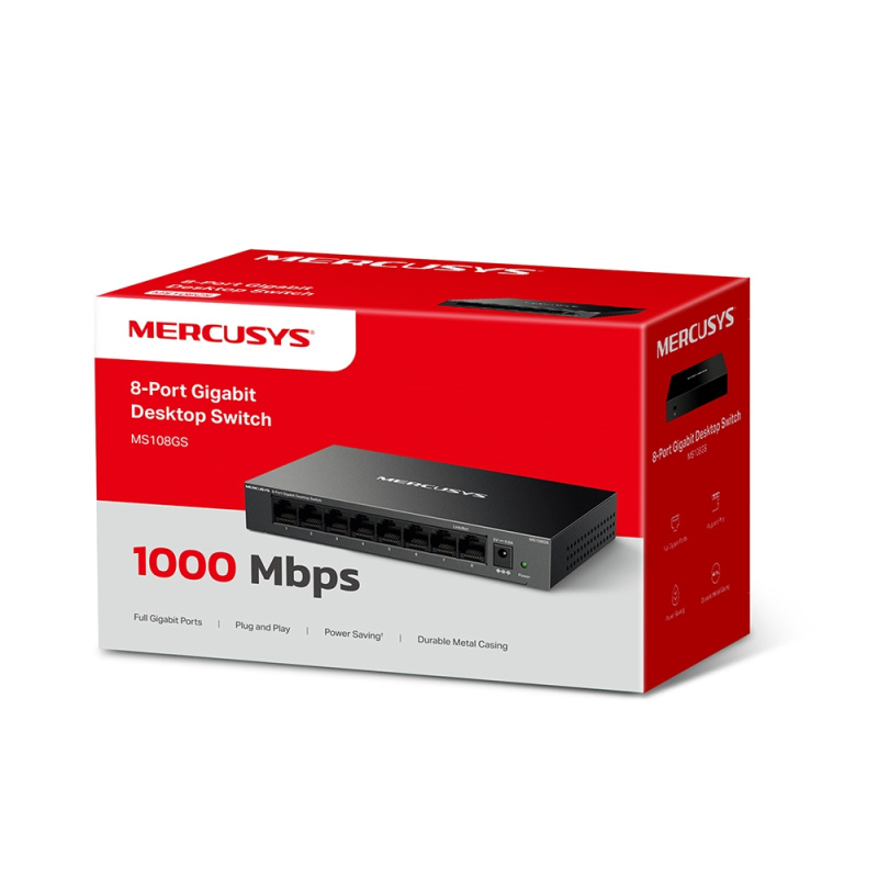 MERCUSYS MS108GS 8埠 Gigabit 桌上型交換器