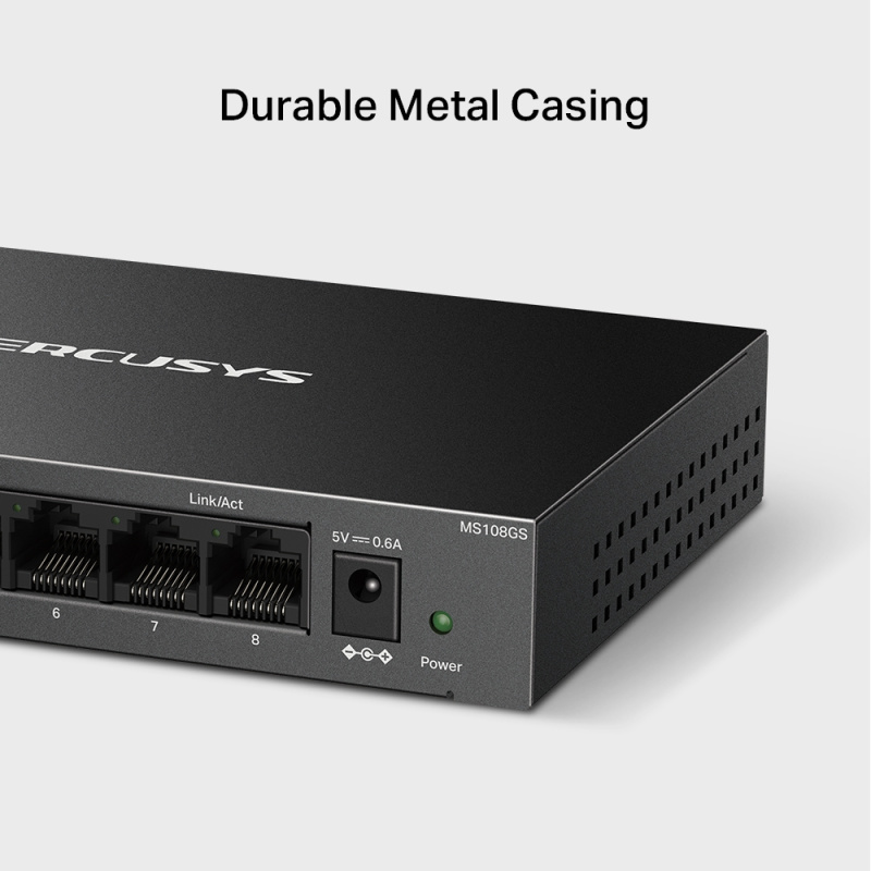 MERCUSYS MS108GS 8埠 Gigabit 桌上型交換器