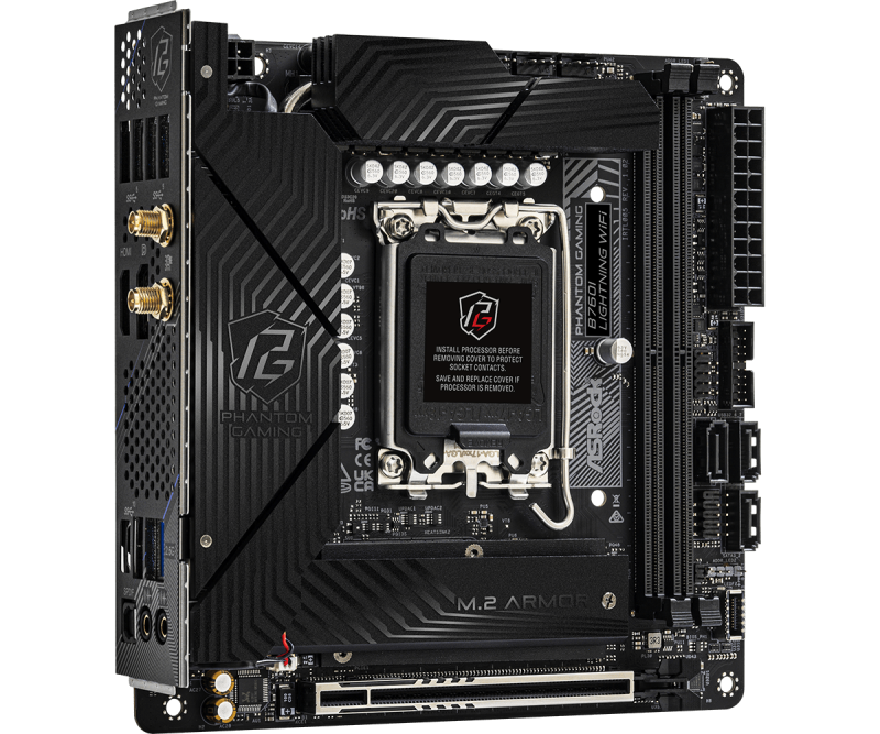 AsRock PHANTOM GAMING B760I Lightning WiFi MINI-ITX 主機板 DDR5 [現金優惠 $1480]