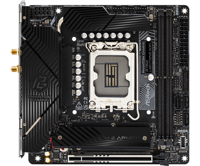 AsRock PHANTOM GAMING B760I Lightning WiFi MINI-ITX 主機板 DDR5 [現金優惠 $1480]