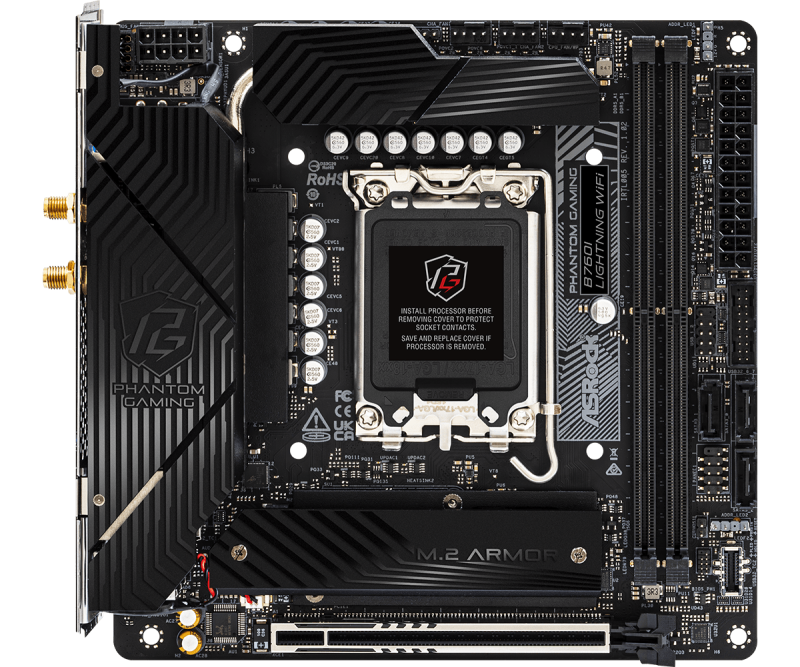 AsRock PHANTOM GAMING B760I Lightning WiFi MINI-ITX 主機板 DDR5 [現金優惠 $1480]