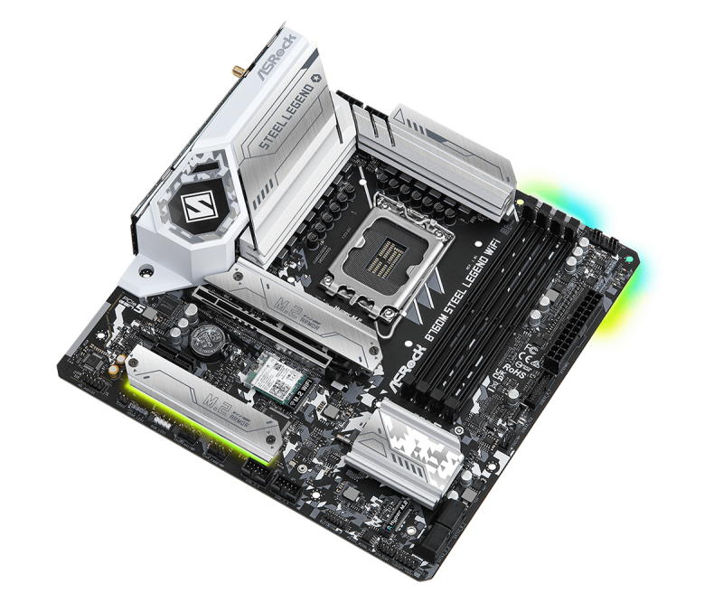 AsRock B760M Steel Legend WiFi MATX 主機板 DDR5 [現金優惠 $1299]
