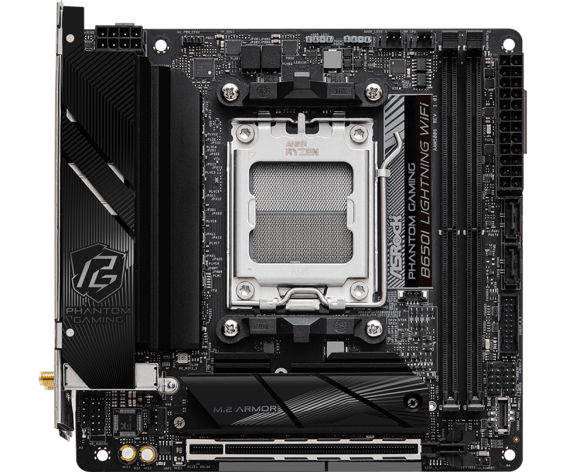 AsRock PHANTOM GAMING B650I Lightning WiFi MINI-ITX 主機板 DDR5 [現金 / 轉數快 優惠 $1599]