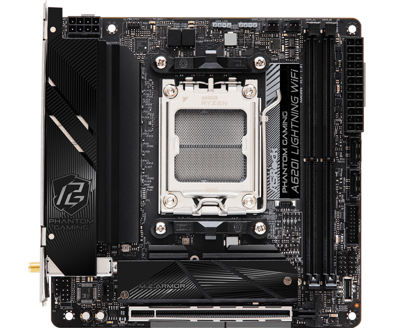 AsRock PHANTOM GAMING A620I Lightning WiFi MINI-ITX 主機板 DDR5 [現金優惠 $1299]