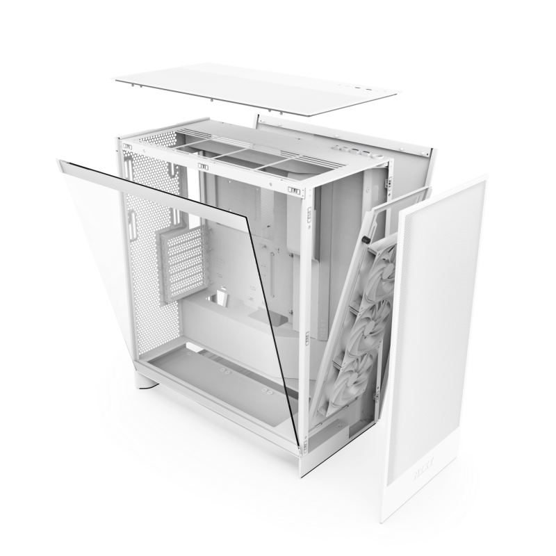 NZXT H7 Flow (2024) Mid-Tower ATX Airflow Case - ( Black / White )