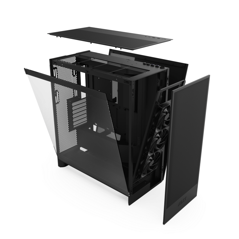 NZXT H7 Flow (2024) Mid-Tower ATX Airflow Case - ( Black / White )