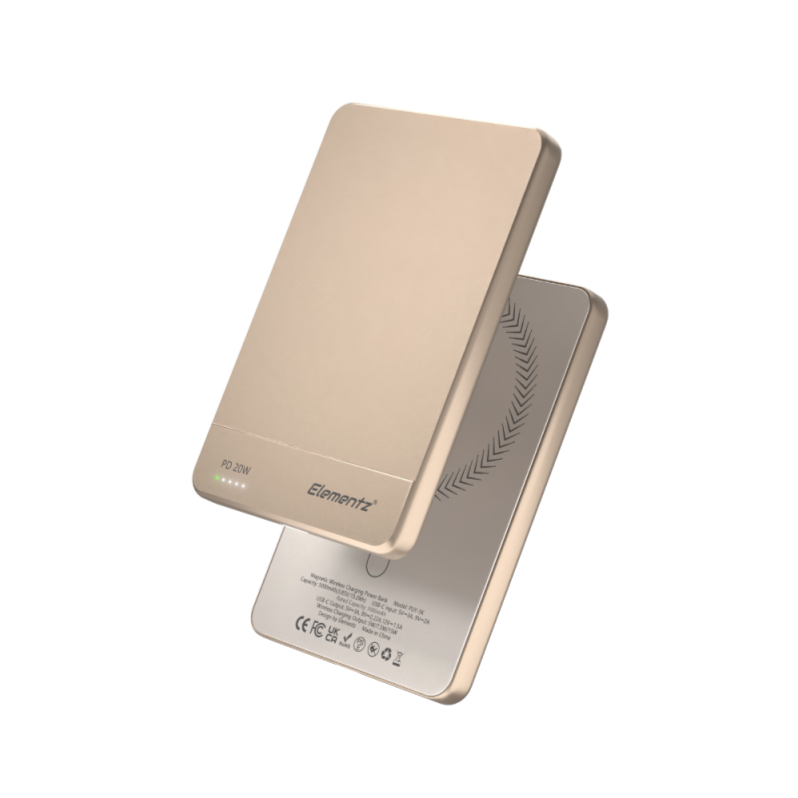 Elementz &nbsp;PUY-5K 5000mAh 激薄型磁吸無線行動電源