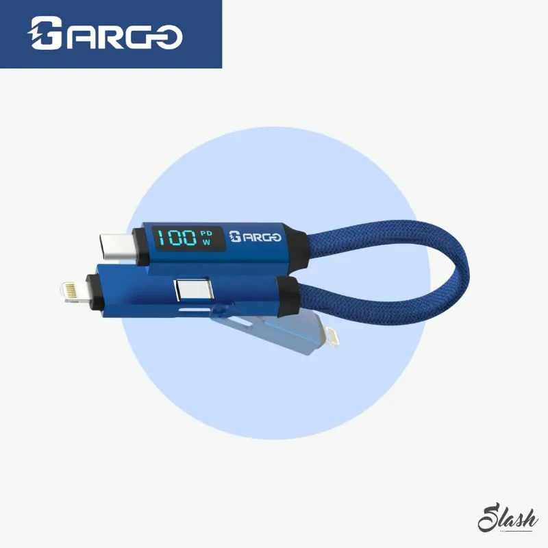 ARGO 3 in 1 LED 磁能傳輸充電線