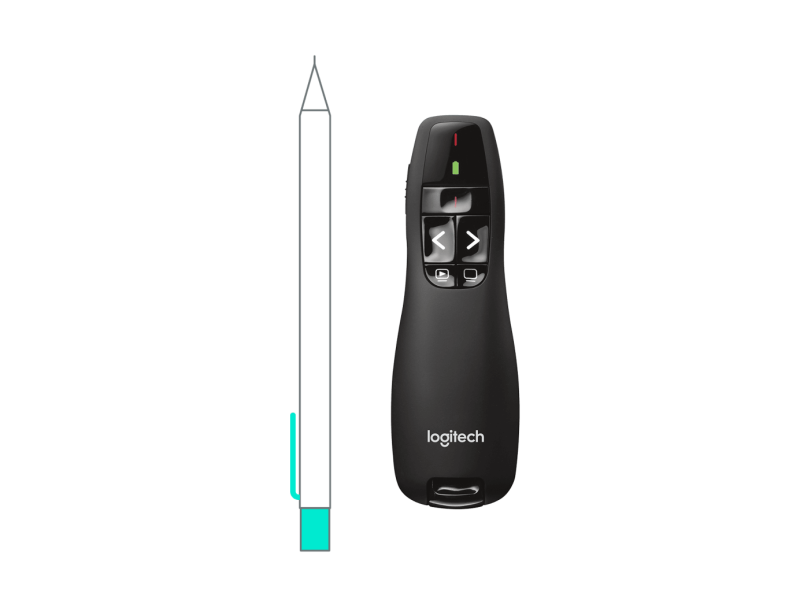 Logitech 無線雷射簡報遙控器 R400