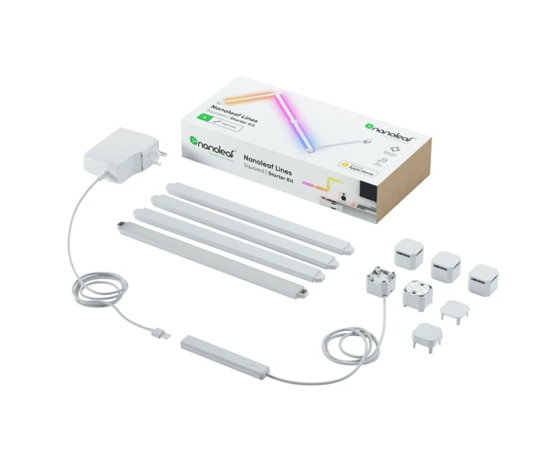 [開倉價] Nanoleaf Lines 90 Degrees Smarter 套裝 (4 支 LED 燈條) /  Expansion Pack 補充裝 (3 Lines)【轉數快 開倉清貨節】