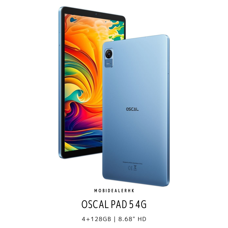 OSCAL パッド5 8.68インチ タブレット グレイシャルブルー Oscal Pad 5 4G 平板電腦- MobiDealerHK OSCAL Pad 5 グレイシャルブルー