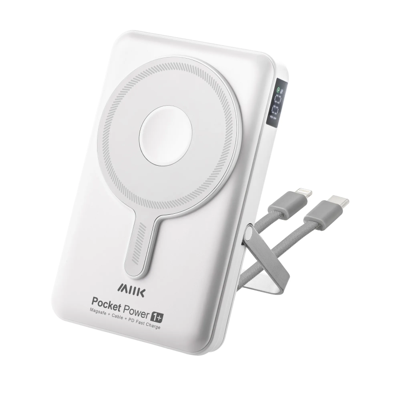 M2K PB100W『Pocket Power 1+』充電寶 @10000mAh - 6合1移動電源磁吸附線充電｜多功能尿袋｜