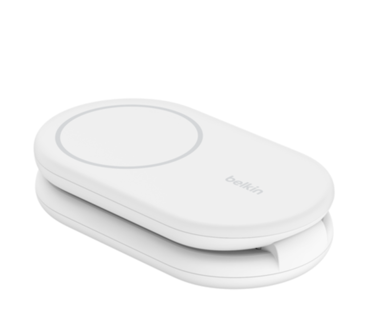 Belkin BoostCharge 2 合 1 Qi2 磁力可摺疊無線充電器 15W WIZ028qcBK/WH [2色]