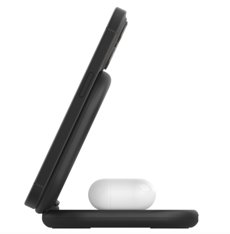 Belkin BoostCharge 2 合 1 Qi2 磁力可摺疊無線充電器 15W WIZ028qcBK/WH [2色]