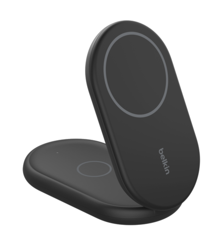 Belkin BoostCharge 2 合 1 Qi2 磁力可摺疊無線充電器 15W WIZ028qcBK/WH [2色]