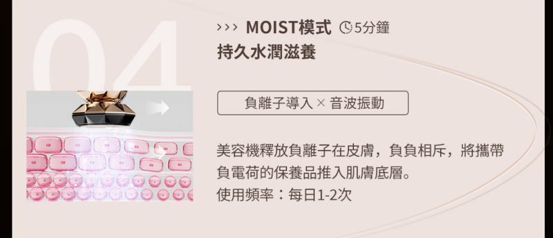 日本ANLAN -18K晶鑽射頻美容儀Pro ADRY31-01A｜射頻儀｜EMS微電流｜多功能美容儀｜導出導入儀｜LED光療機｜家用美容儀【原裝行貨】