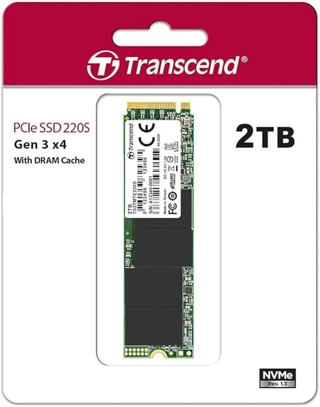 Transcend 220S M.2 PCIe SSD 2TB (TS2TMTE220S) - Brilliant Channel