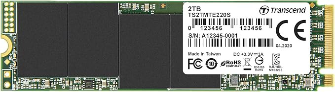 Transcend 220S M.2 PCIe SSD 2TB (TS2TMTE220S) - Brilliant Channel